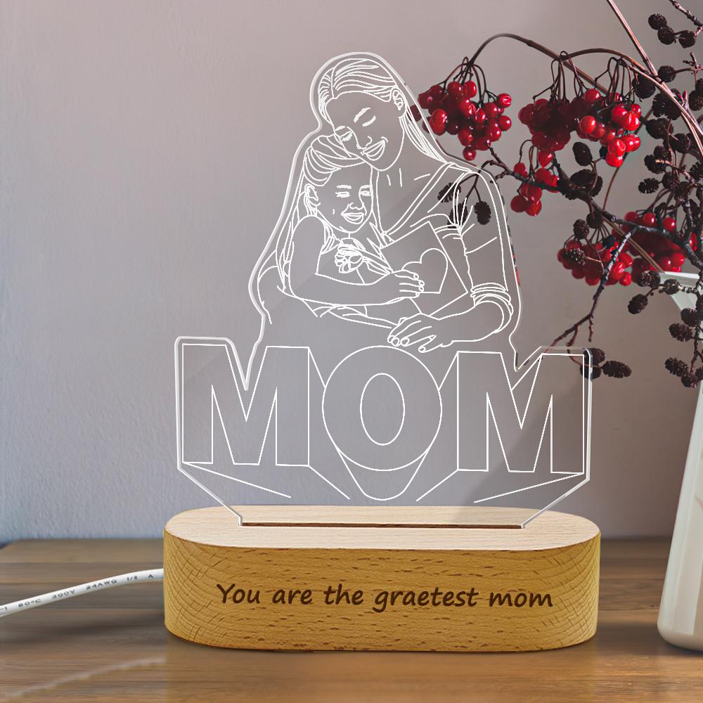 Customizable 3D Photo Lights Mother's Day Gift