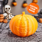 Personalized Halloween Pumpkin Light Custom Cat Light Custom Light Up Jack-o-lantern Halloween Decor