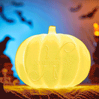 Personalized Halloween Pumpkin Light Custom Name Light Custom Light Up Jack-o-lantern Halloween Gift - N