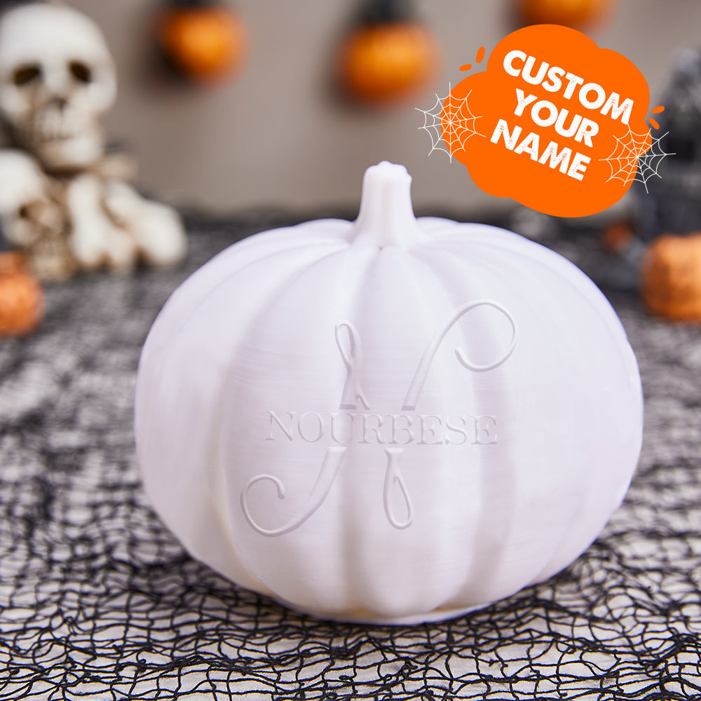 Personalized Halloween Pumpkin Light Custom Name Light Custom Light Up Jack-o-lantern Halloween Gift - N