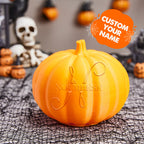 Personalized Halloween Pumpkin Light Custom Name Light Custom Light Up Jack-o-lantern Halloween Gift - N