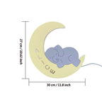 Personalized Name Baby Elephant Wall Light for Kids Room Birthday Gift for Kids