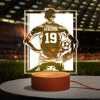 Custom Name Number Soccer Night Light World Cup Lamp Gifts For Soccer Fans