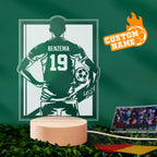 Custom Name Number Soccer Night Light World Cup Lamp Gifts For Soccer Fans