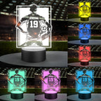 Custom Name Number Soccer Night Light World Cup Lamp Gifts For Soccer Fans