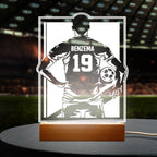 Custom Name Number Soccer Night Light World Cup Lamp Gifts For Soccer Fans
