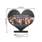 Personalized Heart-shaped Film Photo Night Light