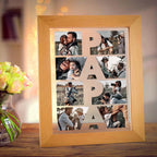 made with family love night light personalized photo gift for grandparents