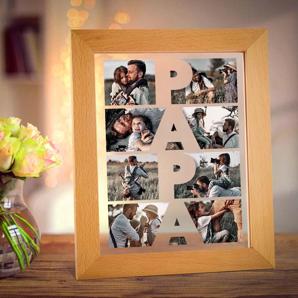 made with family love night light personalized photo gift for grandparents