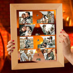 made with family love night light warm led glow gift for grandparents