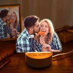 Custom Figure Cut Photo Lamp Personalized Night Lights With Custom Text Gift For Couples On Valentine`s Day