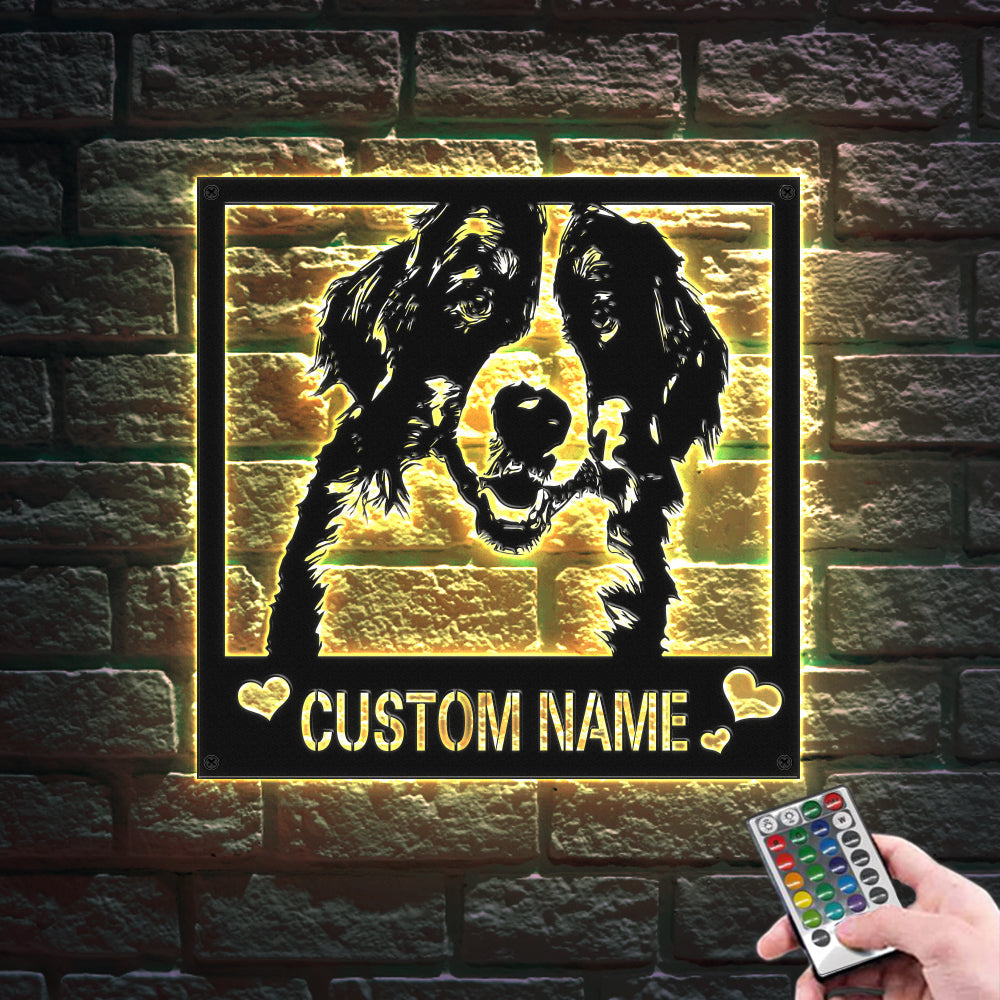 Custom Metal Sign LED Light Personalized Photo Sign Wall Art Home Decor Gift