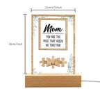 dad you are the piece that holds us together acrylic night light custom gift for dad personalized gift photo