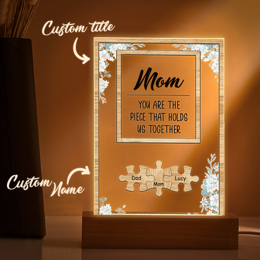 personalized custom gift for dad with clear acrylic finish