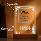 personalized custom gift for dad with clear acrylic finish