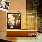 Custom Acrylic Photo Lamp Engraved Night Light Graduation Gifts for Friends