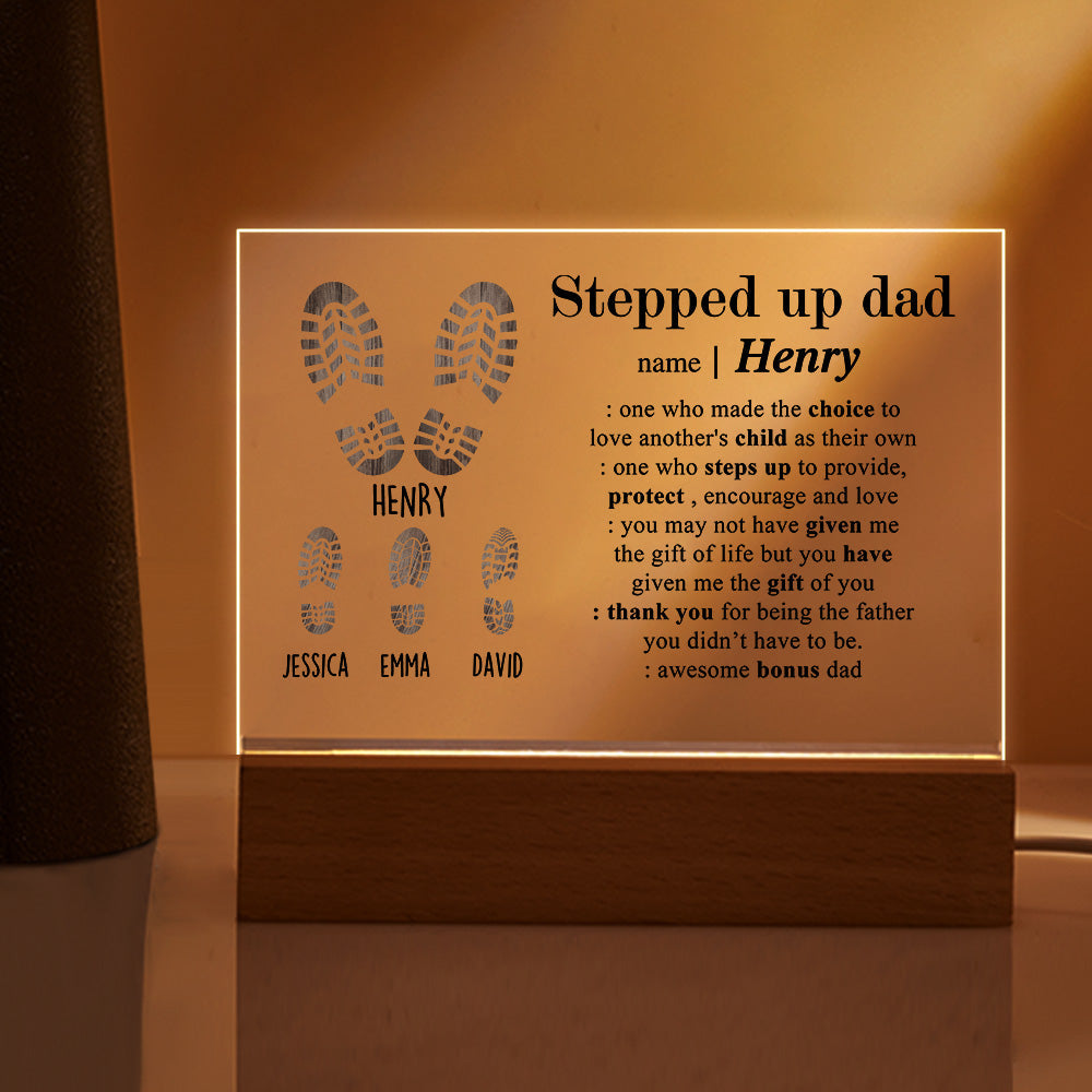 meaningful custom gift for dad with keepsake style