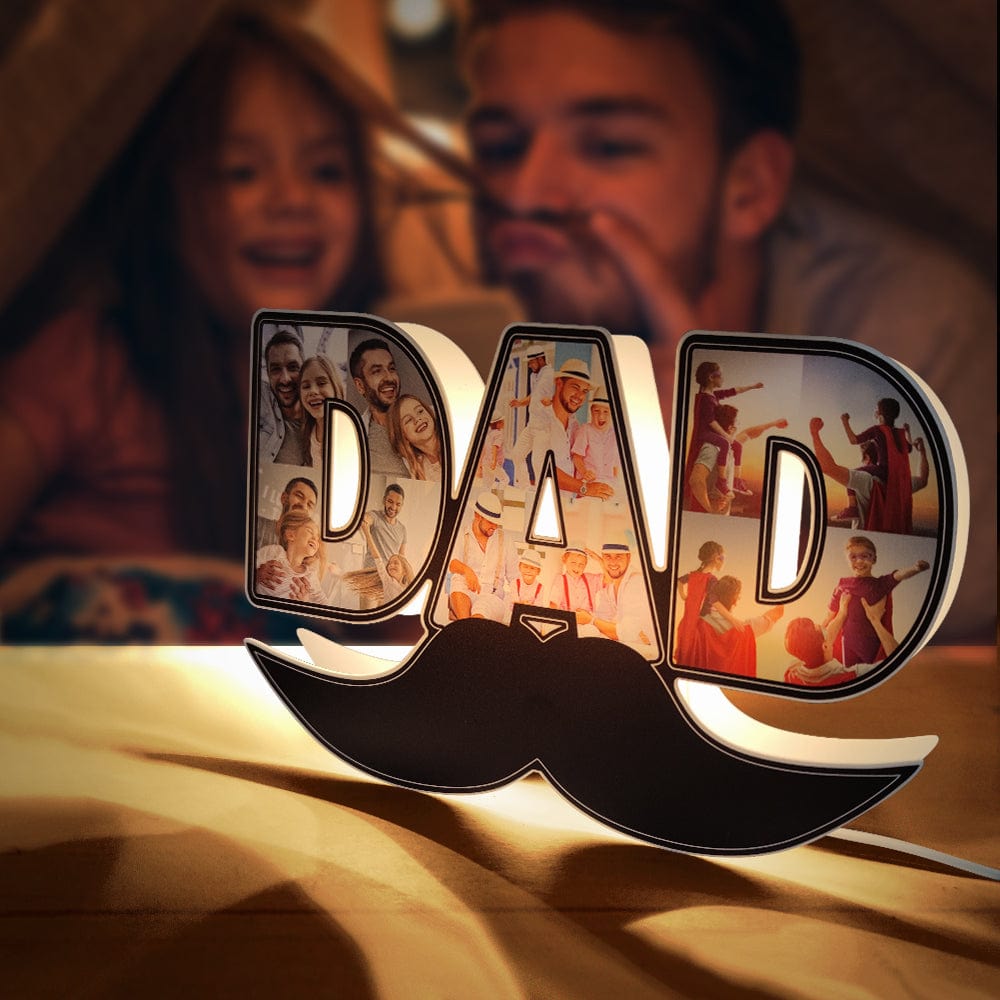 personalized custom gift for dad with clear acrylic finish