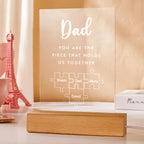 thoughtful custom gift for dad with custom detail photo gift idea