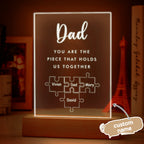 father s day gift personalized dad you are the piece that holds us design custom gift for everyday use photo front view