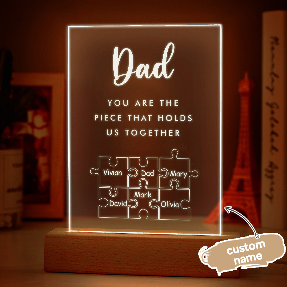 personalized custom gift for dad with precision engraved detail photo gift idea