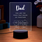 father s day gift personalized dad you are the piece that holds us custom gift for dad personalized gift photo