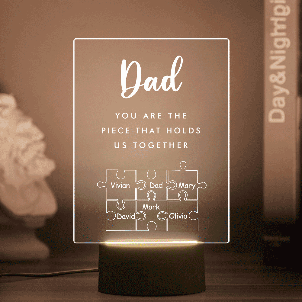 father s day gift personalized dad you are the piece that holds us custom gift for dad personalized gift