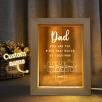 meaningful custom gift for dad with keepsake style photo