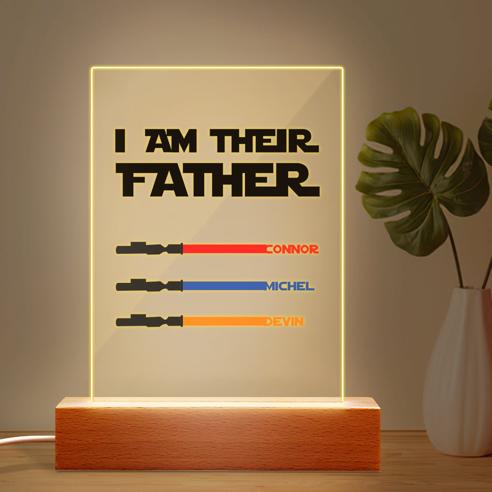 personalized custom gift for dad with clear acrylic finish photo