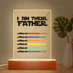 personalized custom gift for dad with clear acrylic finish