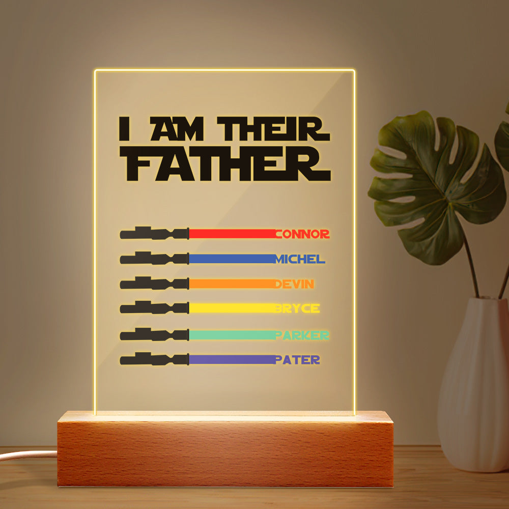 personalized custom gift for dad with clear acrylic finish