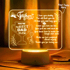 night light to dad personalized text sign from children custom gift for dad personalized gift