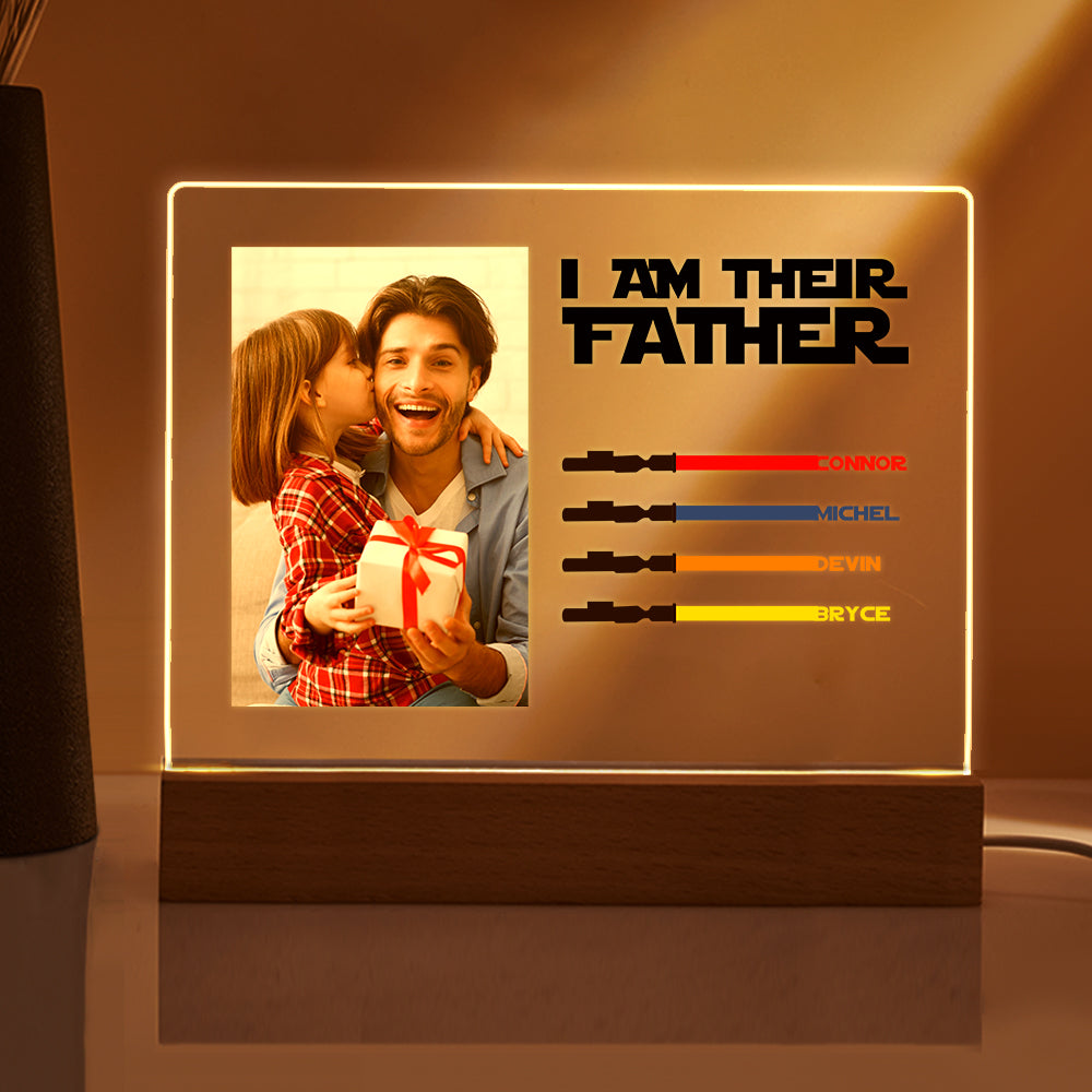 personalized custom gift for dad with clear acrylic finish