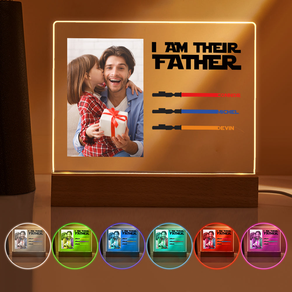 personalized custom gift for dad with clear acrylic finish photo
