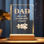 thoughtful ornament for dad with custom detail photo