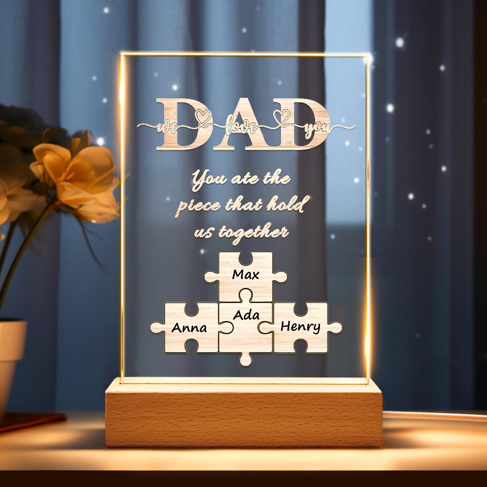 thoughtful ornament for dad with custom detail
