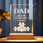 thoughtful ornament for dad with custom detail