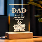 fathers day surprise ornament for dad inspired by puzzle night light name night light best gift for father you are the photo