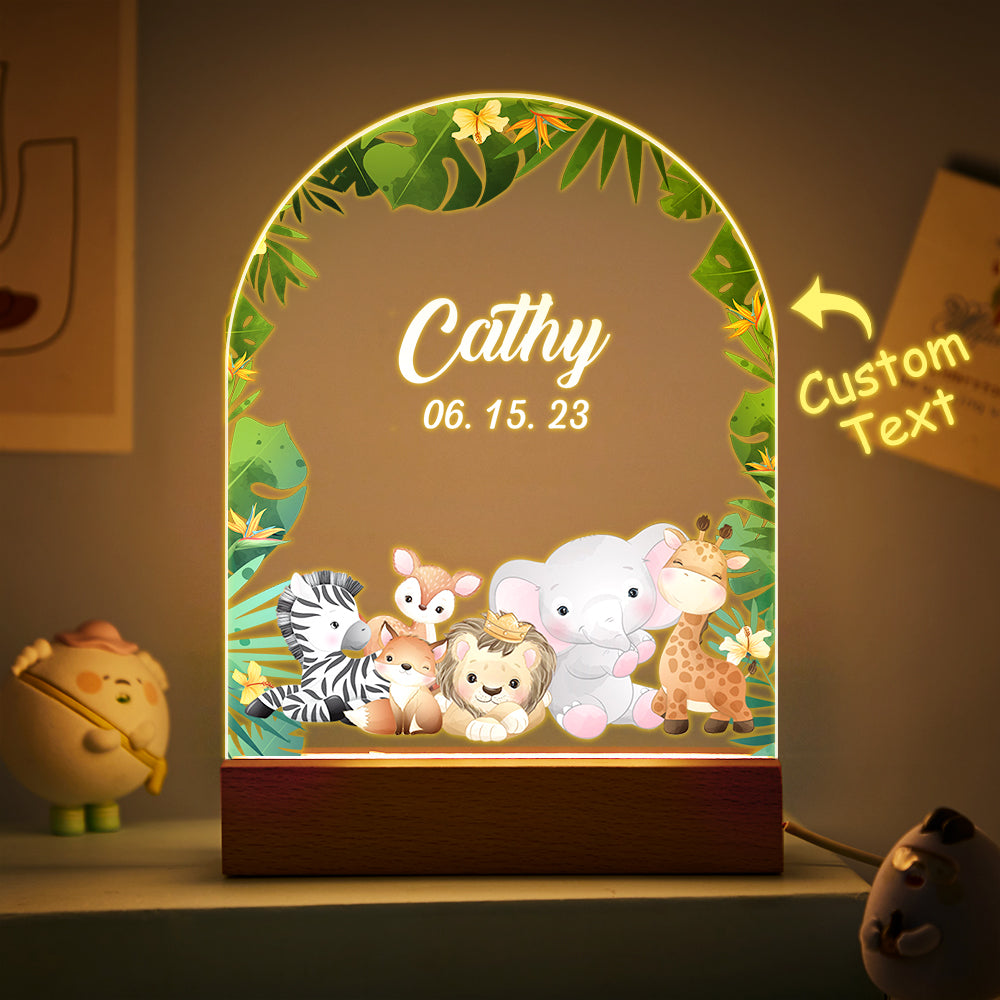 Custom Name Christmas Tree Personalized Santa Elk Night Light Bedroom Christmas Gift 3D Room Decor Night Light Desk Lamp Night Light Gift