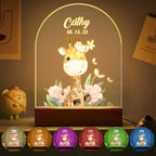 Custom Name Christmas Tree Personalized Santa Elk Night Light Bedroom Christmas Gift 3D Room Decor Night Light Desk Lamp Night Light Gift