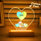 meaningful ornament for dad with keepsake style photo daily use