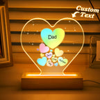 personalized ornament for dad with precision engraved detail photo front view