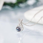 Custom Photo Projection Necklace Memorial Photo Necklace Unique Gift for Her