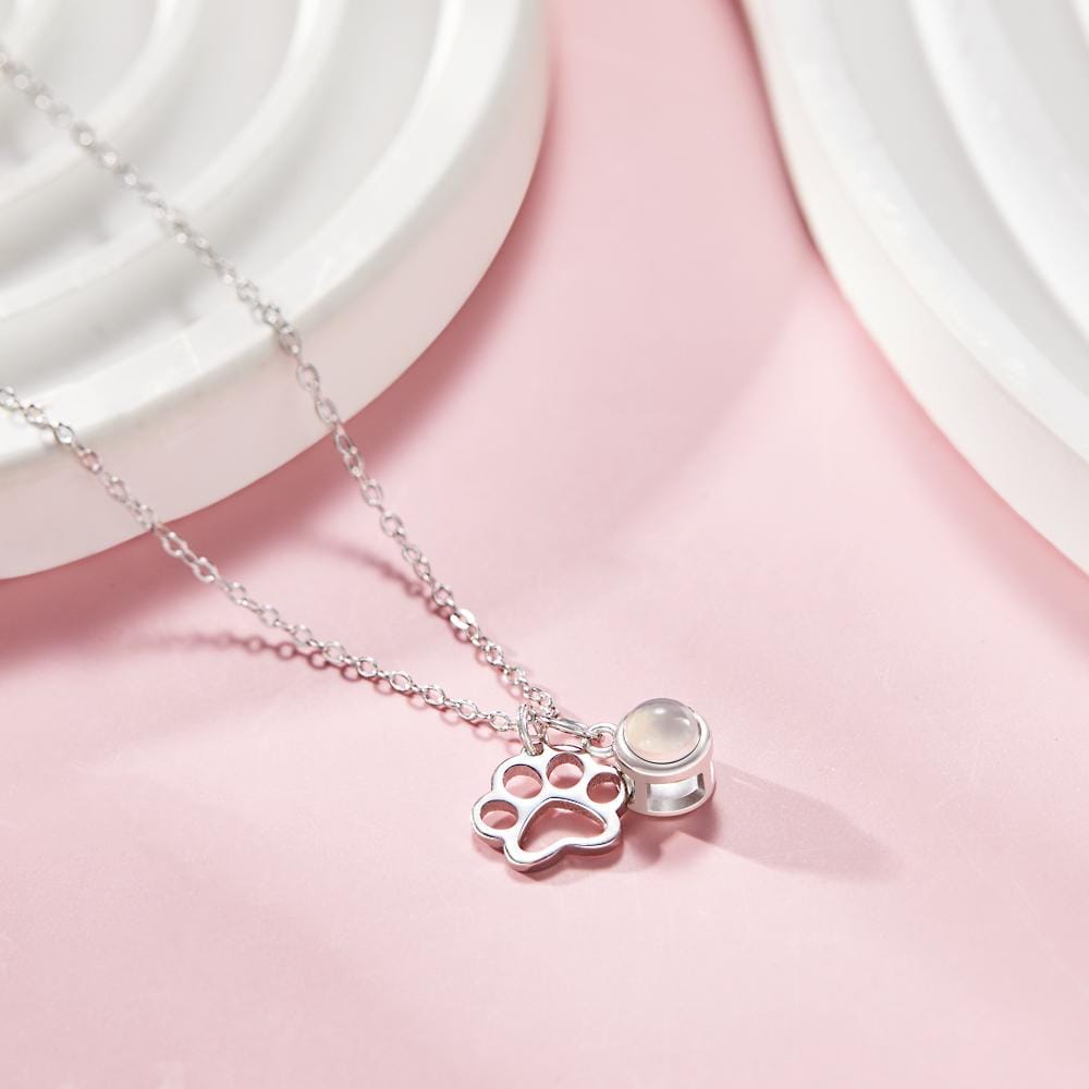 gifts for wife Eternal Love - Custom Decor - Photo Projection Necklace Claw Photo Pendant Necklace Gift for Women - gifts for