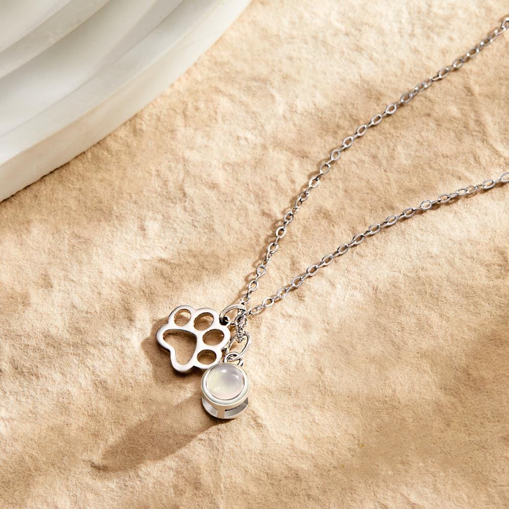 gifts for wife Eternal Love - Custom Decor - Photo Projection Necklace Claw Photo Pendant Necklace Gift for Women - gifts for