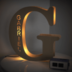 Personalized Name Wooden Letter Night Light 28CM