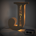 Personalized Name Wooden Letter Night Light 28CM