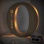 Personalized Name Wooden Letter Night Light 28CM