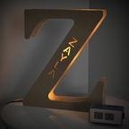 Personalized Name Wooden Letter Night Light 28CM