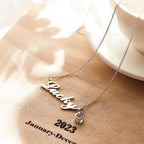 Custom Signature Lucky Name And Picture Projection Necklace Great Gift